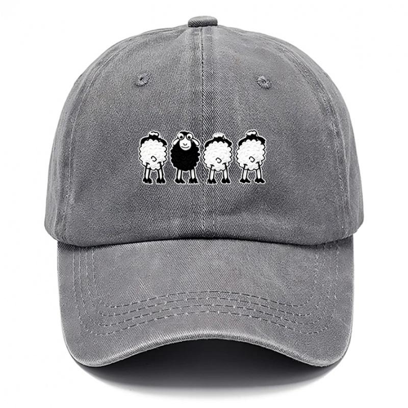 Pc Casquette de Baseball Imprimée Moutons Casquettes Décontractées pour Hommes Casquette de Baseball Très Vendue pour Femmes Casquettes de Baseball Casquettes Respirantes Réglable
