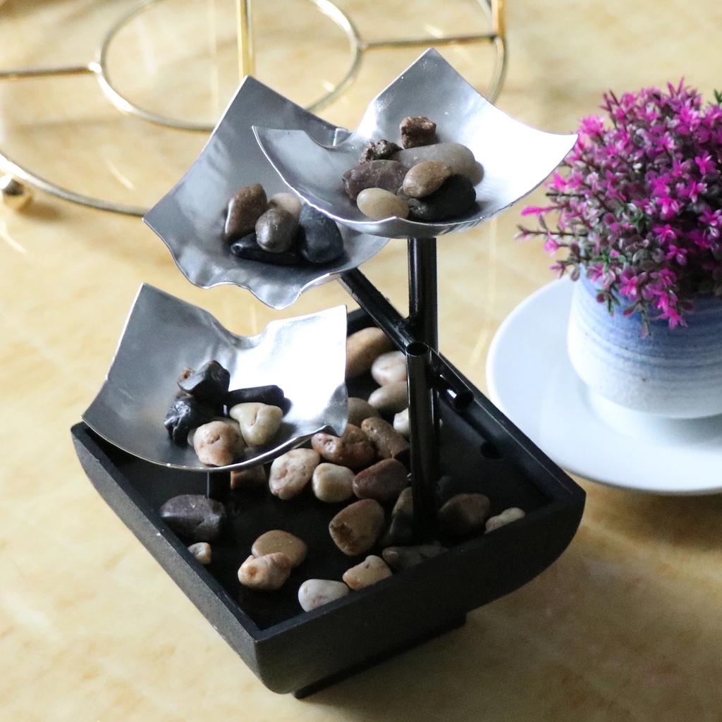 Tabletop Water Fountain Home Decors Soothing Sound Machine Automatic Pumps Natural River Indoor Decorations