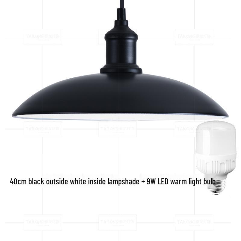 Nordic Loft Retro Industrial Pendant Light - Creative Wrought Iron Single Head Lampshade for Cafe and Bar