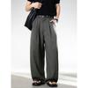 Wassup American Retro Vintage Wide-Leg Trousers for Men, Trendy Versatile Design, Straight-Leg Casual Drapey Long Pants