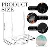 Acrylic Display Holders Plastic Display Stand Easel for Decorative, Clear Easel Stand for Postcard and Small Pictures