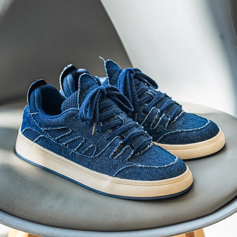 New Canvas Shoes Men's High-end Niche Shoes Student Trend Sports and Leisure Board Shoes