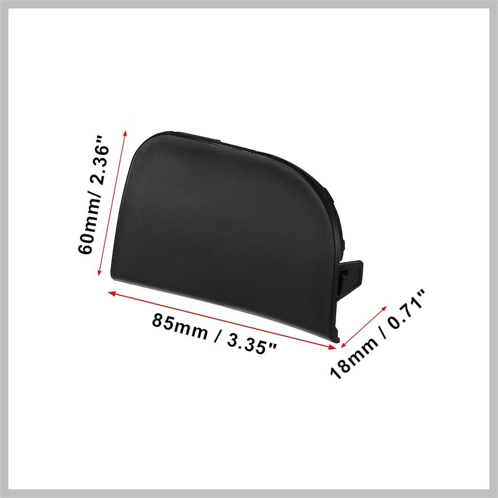 Pair Black Front Bumper Tow Hook Towing Eye Cover Cap Replacement 52127-47903 52128-47903 for Toyota Prius 2012-2015 Replacement Car Parts