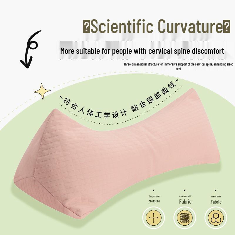 Buckwheat Husk Neck and Back Support Triangle Pillow