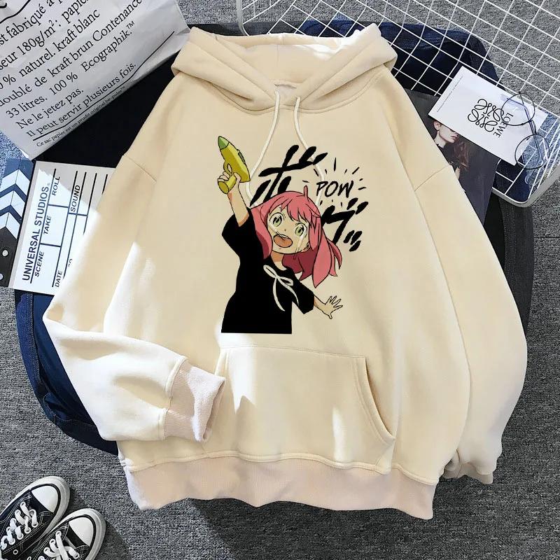 SPY X FAMILY Hoodie Anya Forger Harajuku Kawaii Manga Spyxfamily Sweatshirt Hoody Casual Streetwear Anime Unisex Graphic New