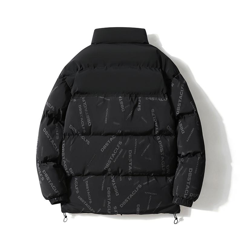 Men's Plus Size Velvet-Thickened Cotton Jacket - Trendy Winter Outerwear