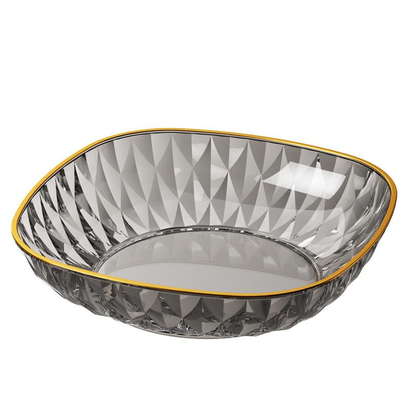 High-End Spitting Bone Plate, Household Dining Table, Garbage Plate, Plastic Snack Inventory, Dried Fruit Plate 6-Inch Square Plate