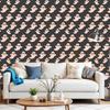 Cartoon Ghost Faces Wallpaper 22.83"X118" Waterproof Wallpaper for Living Room/Bedroom/Bathroom PVC Wall Sticker