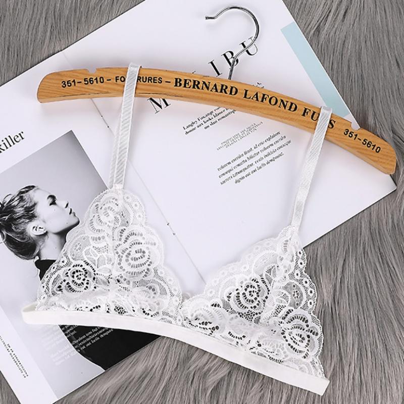 Women's Bra Bralette Bras Floral Lace Bra Sheer Brassiere Underwear