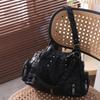 Retro American Style Underarm Bag PU Leather Versatile Saddle Bag Elegant PU Shoulder Bag  Outdoor