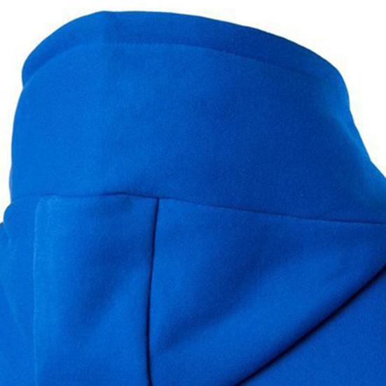 Men Hoodie Contrast Color Drawstring Autumn Winter Loose Patchwork Sweatshirt Male Clothes