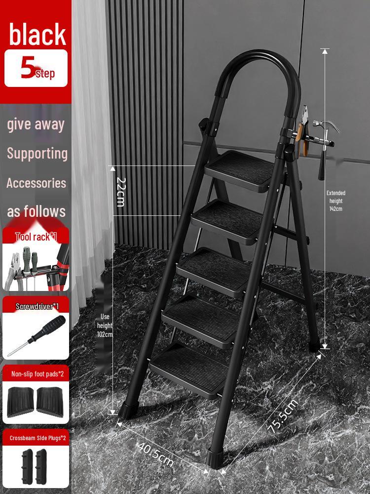 Compact Multi-Functional 4-Step Folding A-Frame Household Ladder