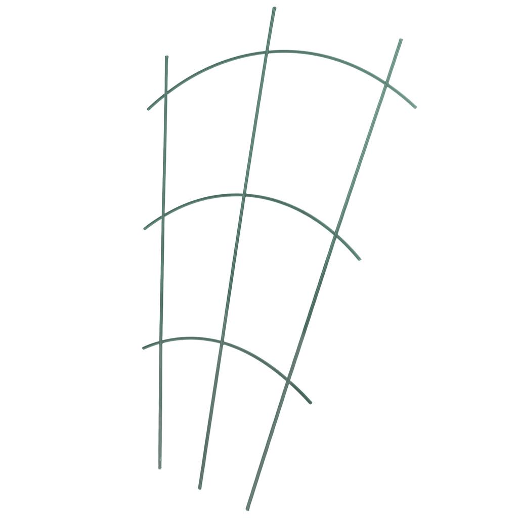 KADAX Potted Ladder Support For Plants Flowers Steel Stake Green 3pcs