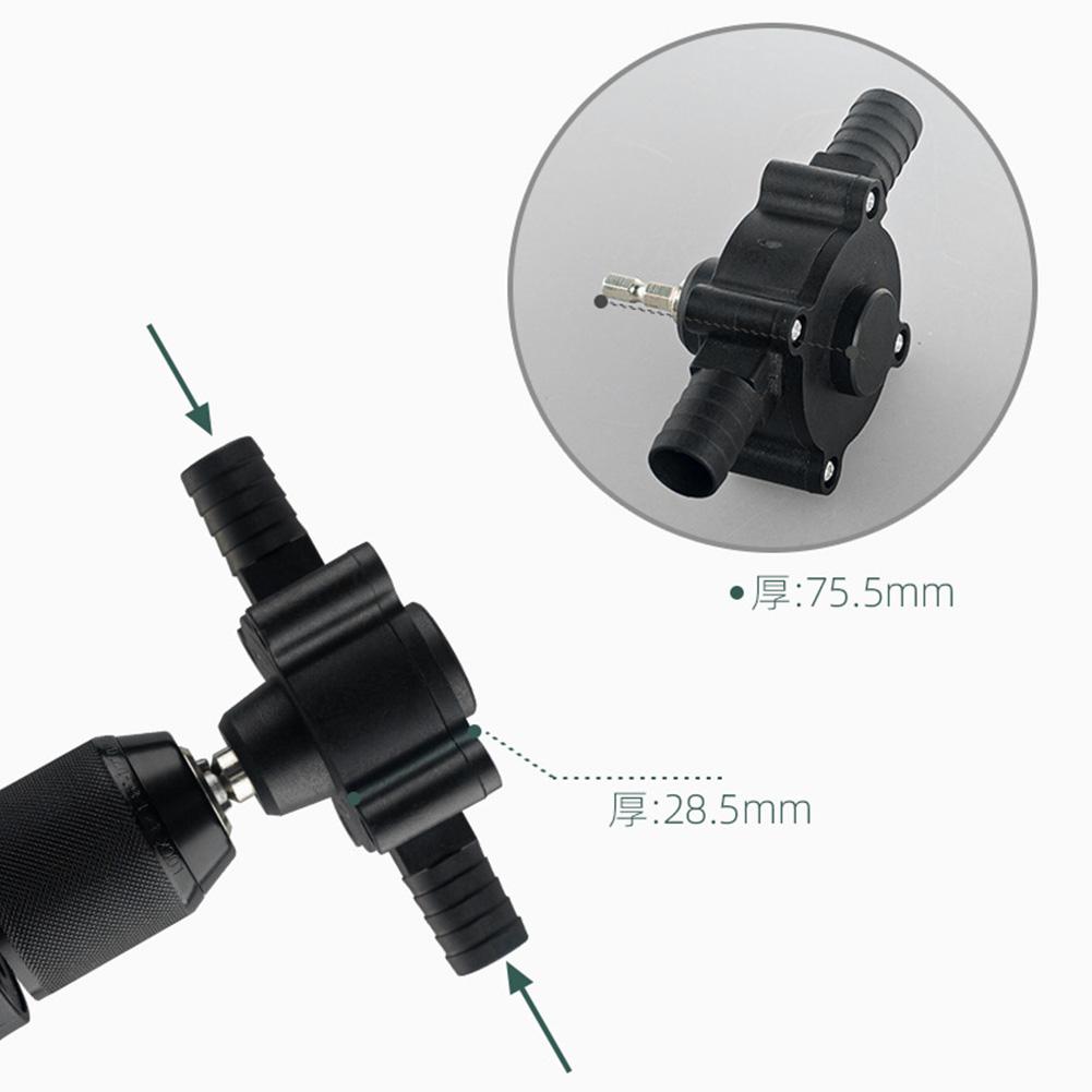 Electric Drill Pump Portable Mini Hand Liquid Transfer Pump Self-priming Diesel Oil Fluid Water Pump DC Pumping Machine for Home