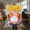 Dragon Ball Character Print Flannel Blanket High Quality Comfortable for All Seasons Home Decor Warmth and Comfort Perfect for Christmas Gifts