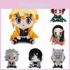 17cm Demon Slayer Xmas Gifts Plush Toys Set Nezuko Tanjiro Giyuu Inosuke Zenitsu