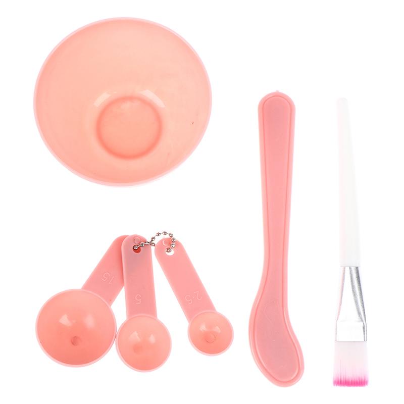 4Pcs Facial Brush Mask Bowl Spoon Set Mask Brush Bar Diy Beauty Tools Skin Care