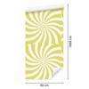 Hippie Background Wallpaper Cream, White and Yellow for Living Room and Bedroom 50x1000