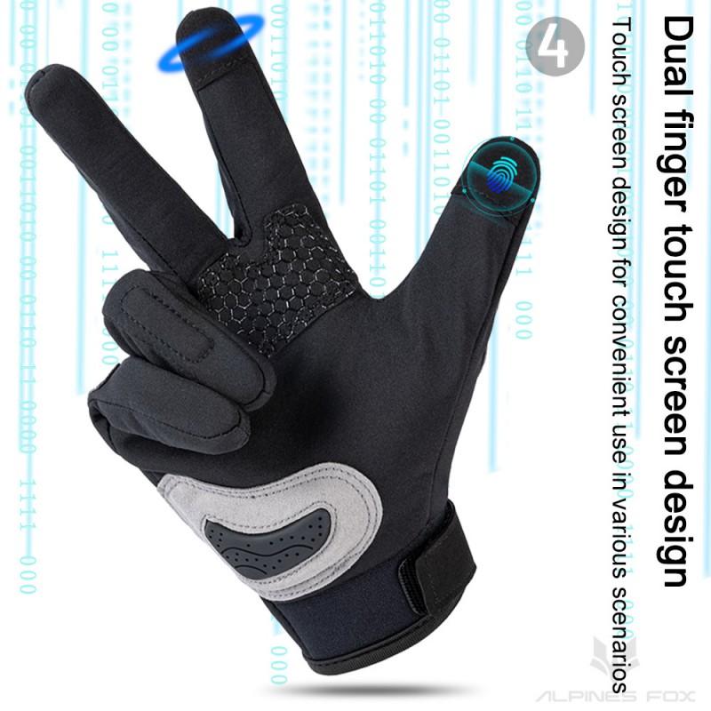 Motorcycle Riding Gloves Men Women Winter Warm Waterproof Retro Mesh Touchscreen Anti-Slip Breathable Protective Gear