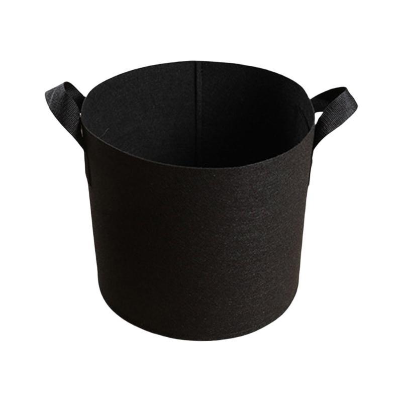 Nonwoven Fabric Grow Bags Garden Plant Pots with Handle Nonwoven Texture Suitable for Growth of Vegetables and Flowers