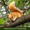 Voyyphixa Squirrel Tree Hugger Garden Statue Animal Garden Sculptures Climbing Squirrel Outdoor Yard Statues Tree Hanging Patio Lawn Yard Ornament