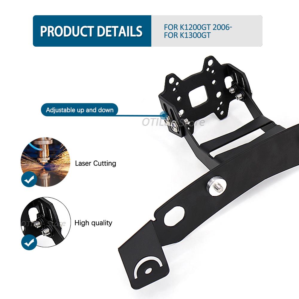 New For BMW K 1200 1300 GT Mobile phone holder K1200GT 2006 - Mobile GPS support kit Navigator bracket Adjustable angle K1300GT