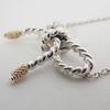 [Used] TIFFANY 925 Rope Ribbon Necklace/Pendant/j12-9