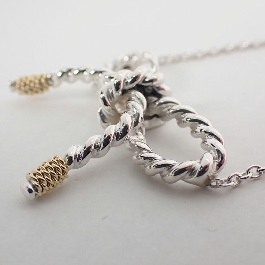 [Used] TIFFANY 925 Rope Ribbon Necklace/Pendant/j12-9