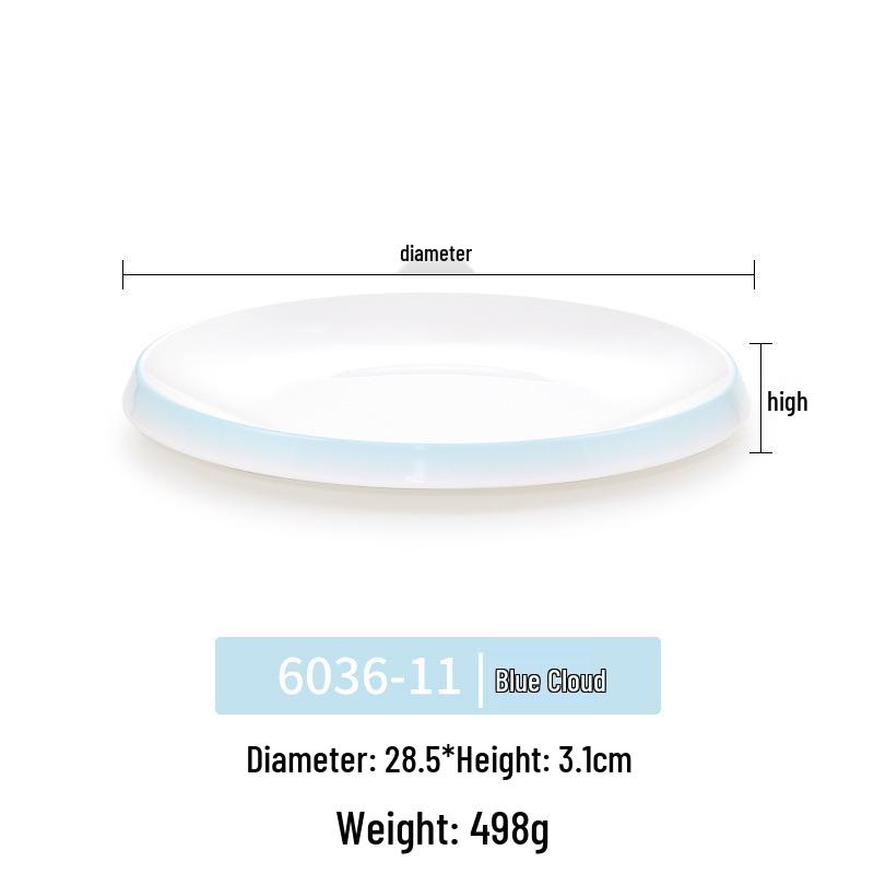 Okrągły talerz melaminowy - Naczynia stołowe inspirowane porcelaną dla restauracji i hoteli, Idealny do kuchni zachodniej