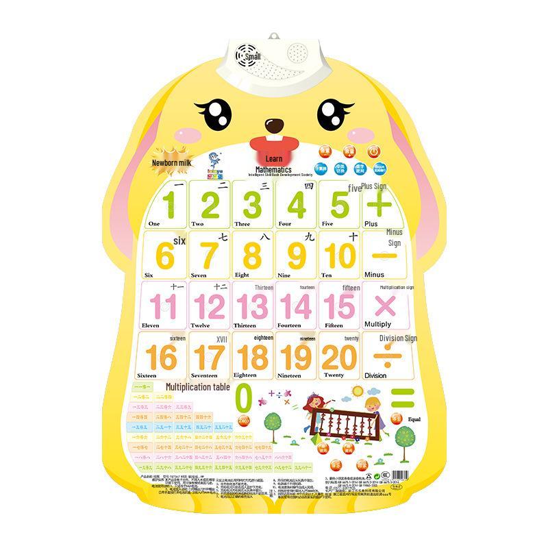 Pinyin Sound Chart: Early Education Children's Voice Recognition Wall Sticker Toy