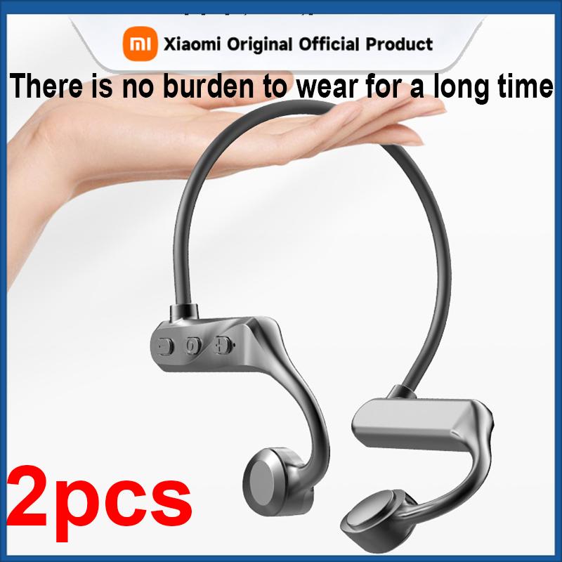 Xiaomi 2pcs Wireless Bluetooth Earphone Neck-Mounted Air-Conduction Bluetooth Headphone Ear-hook Open-type Sports Outdoor Headphone