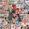 50/100pcs Japan One Piece Anime Stickers Cartoon Decals DIY Skateboard Car Laptop Motorcycle Waterproof Cool Sticker Classic Toy