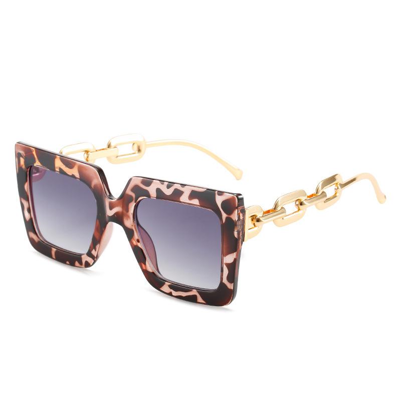 3027 New Women s Square Chain Sunglasses Fashion Women Street Photo Sun Glasses Vintage Simple Men s Eyewear UV400