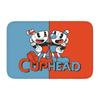 Tapis de porte personnalisé Mugman de Cuphead Antidérapant Intérieur Imperméable Dessin Animé Jeu Tapis de porte Cuisine Chambre à coucher Entrée Tapis Tapis