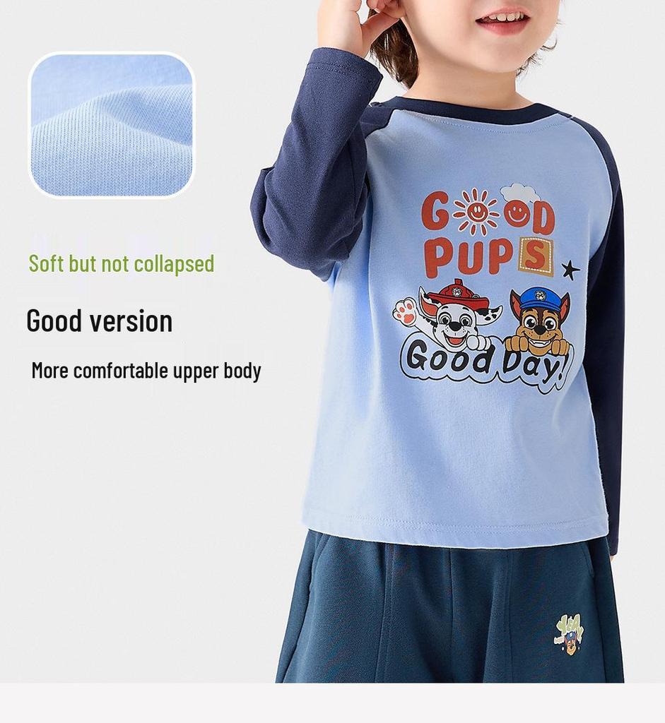 Дитяча футболка з довгим рукавом та круглим вирізом PAW Patrol для хлопчиків та дівчаток - Весна/Осінь Нове надходження