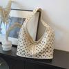 Polka Dot Rivet Bag High-end Fashion High-quality Shoulder Bag Cool Casual Versatile Large Capacity Women's Tote Underarm Bag
