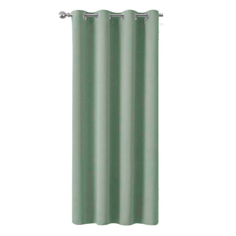 Blackout Door Insulated Curtain Bedroom Living Room Solid Color Window Decor