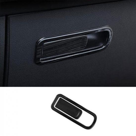 Co-Pilot Storage Box Handle Bowl Trim For Benz GLB W247 - Black Steel