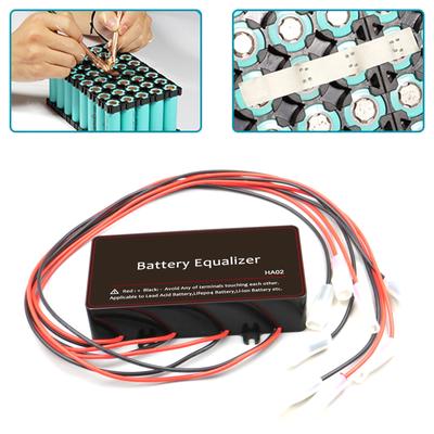 Batteries Voltage Balancer 4x12V Battery Balancer for Lead Acid Lithium Battery LED Display Battery Balancer
