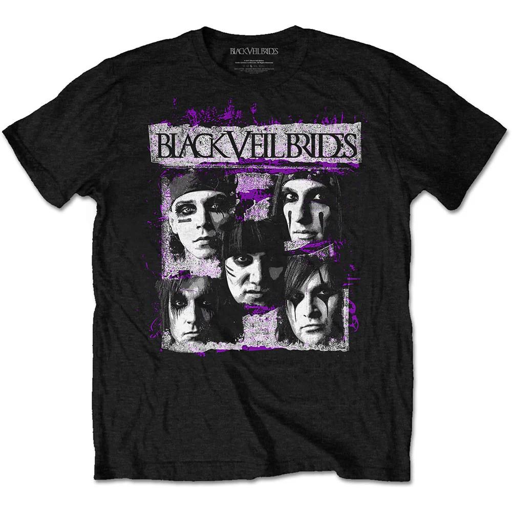 Черная футболка Veil Brides: Grunge Faces ОФИЦИАЛЬНО НОВЫЙ L