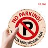 HD Tin Sign Funny No Parking Unless You Deliver Tacos Round Metal Wall Art Retro Outdoor Decor
