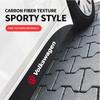 Nieuw 2 stuks Nieuwe Autodeur Zijskirts Auto Carrosserie Decals Koolstofvezel Stickers Voor Volkswagen VW GTI Rline R Golf Amarok Phaeton Ter