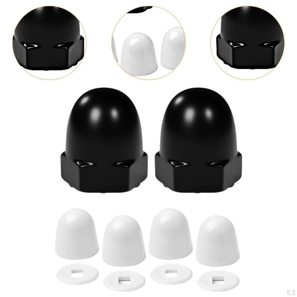 Bathroom Accessories with Toilet Bolt Covers In Ceramic