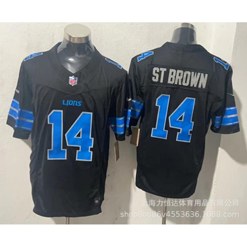 NFL Lions Vintage Embroidered American Football Jersey 5132 Team Game Uniform Men Women