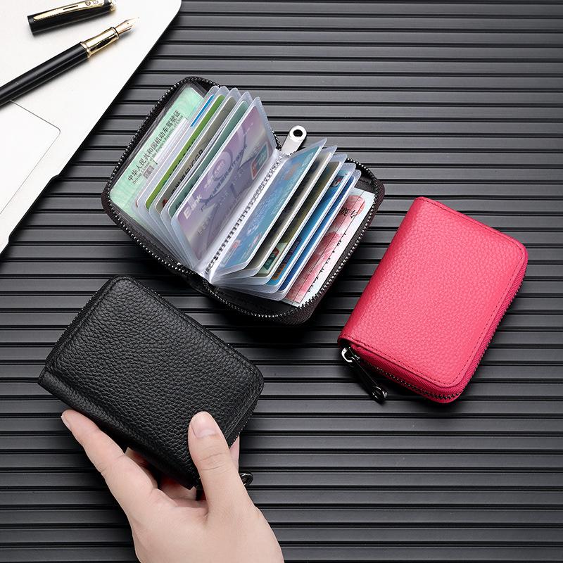 Herren High-End Anti-RFID Kartenhalter Geldbörse - Große Kapazität, Anti-Entmagnetisierung, Ultradünne Hülle für Ausweise & Karten, Kleiner Damenkartenhalter.