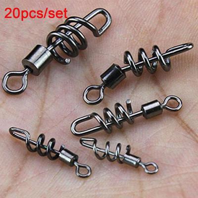 Ring  Spiral Fishing Rolling Swivel Connector Bearing Barrel  Heavy Duty Ball  Hook Connecting