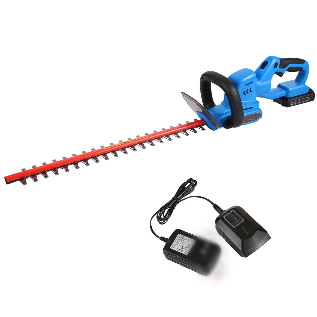 Akku-Heckenschere, 20 V elektrischer Buschschneider mit 22"" Doppelklingen, 3/4"" Schnitt