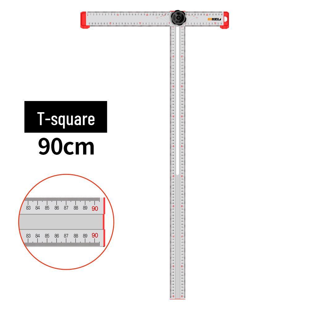 Multifunctional Woodworking T-Square & Positioning Angle Ruler