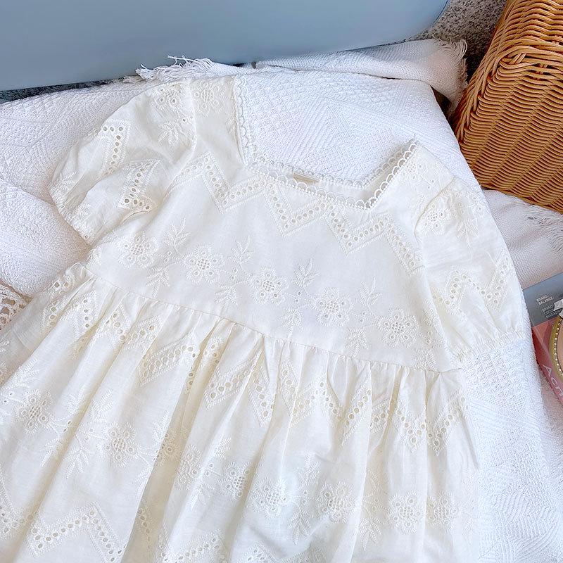 Girls' Summer Lace Short Sleeve Dress - Style EX767