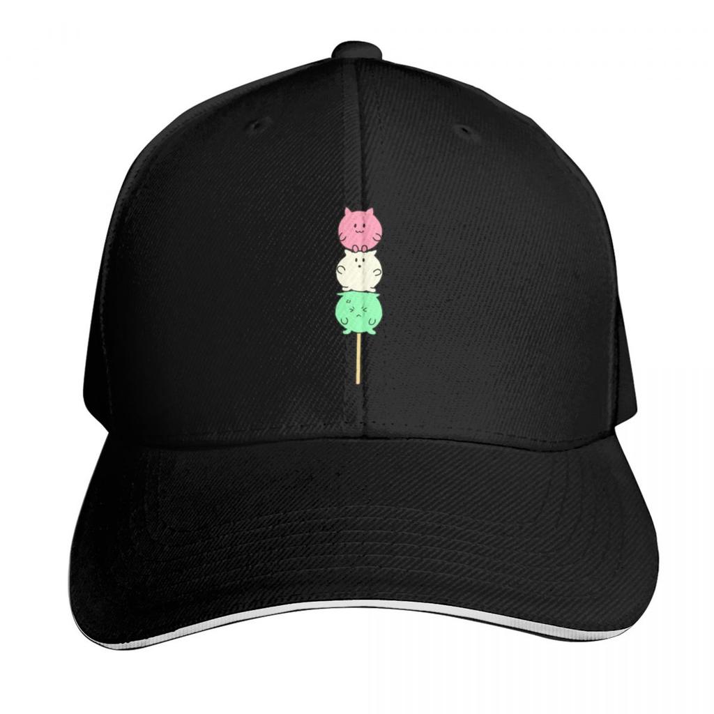 Kawaii Kitty Dango Baseball Cap Ball Cap Beach Bag Golf Hat Genuine New In The Hat For Women Unisexs